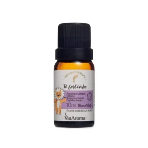 Blend de Óleos Essenciais Kids Tô Fortinho Via Aroma 10ml – proteção natural para crianças, fortalece a imunidade e melhora a respiração.