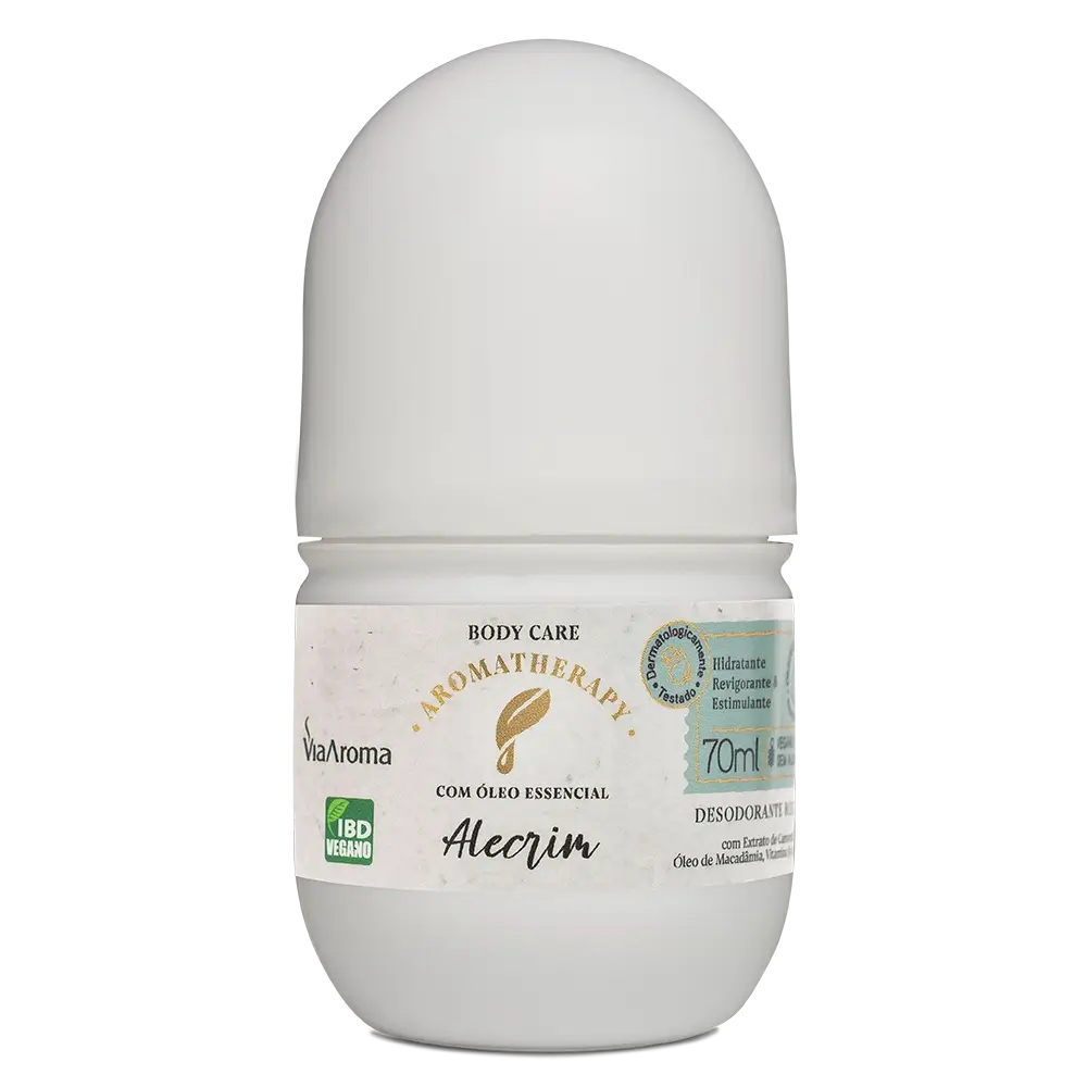 Desodorante Natural Roll-On Alecrim Via Aroma – 70ml