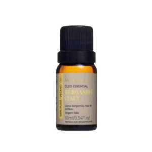 Óleo Essencial Bergamota Itália Via Aroma – 10ml | 100% puro e natural | Equilibrador emocional, purificante e revitalizante, ideal para bem-estar, cuidados com a pele e purificação.
