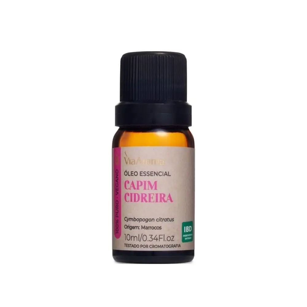 Óleo Essencial Capim Cidreira Via Aroma – 10ml