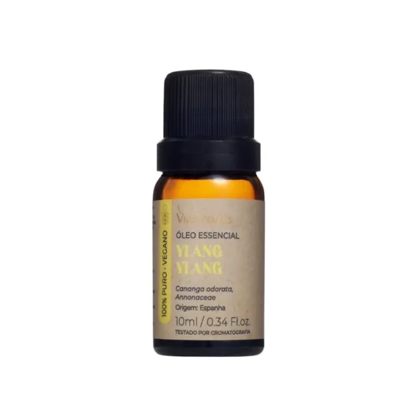 Óleo Essencial Ylang Ylang Via Aroma – 10ml | 100% puro e natural | Relaxante, afrodisíaco e ideal para pele e cabelos.