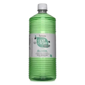 Limpador Perfumado Com Álcool Eco Clean Via Aroma 1L – Limpeza eficiente e sustentável com fragrâncias de menta.